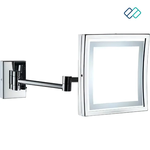 Wall Mounted Square Led Magnifying Mirror