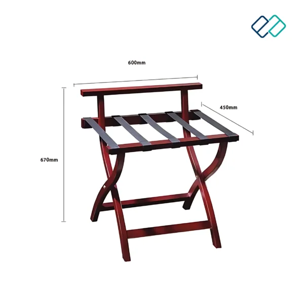 Luggage Rack Brown | For Hotels and Guest Rooms - Image 4