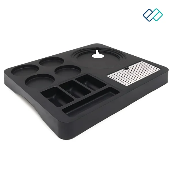 Tray For Electric Kettle, Made of ABS Plastic, Square, Black - Image 3