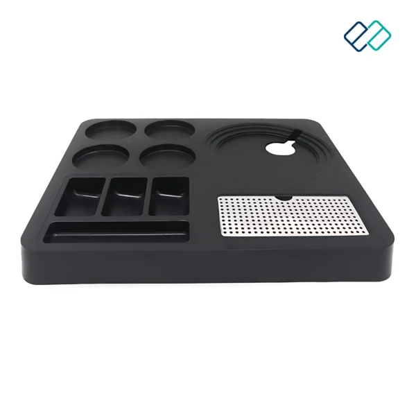 Tray For Electric Kettle, Made of ABS Plastic, Square, Black - Image 2