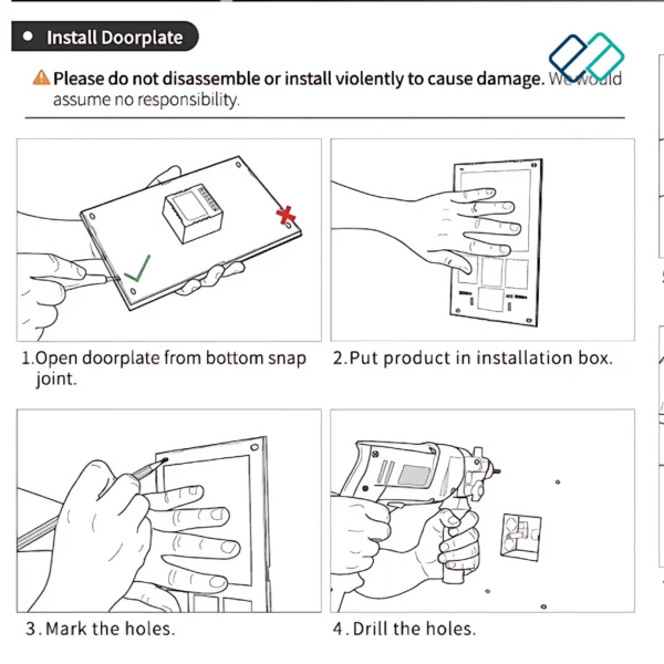 LED Touch Doorbell For Hotel | Customized Buttons | Hotel Door Lock System - Image 6