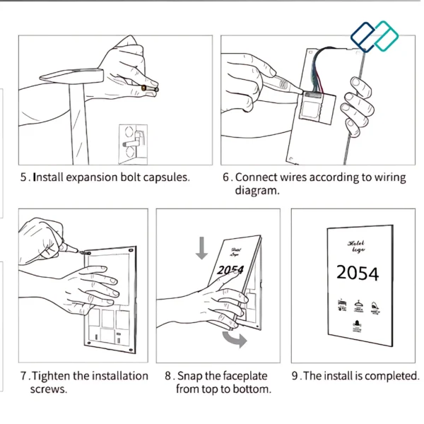 LED Touch Doorbell For Hotel | Customized Buttons | Hotel Door Lock System - Image 7