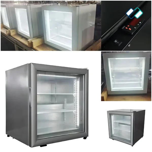 Glass Door Mini Fridge With Compressor - Image 3