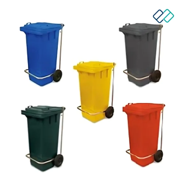 Wheel Plastic Dustbin with Pedal - Image 6
