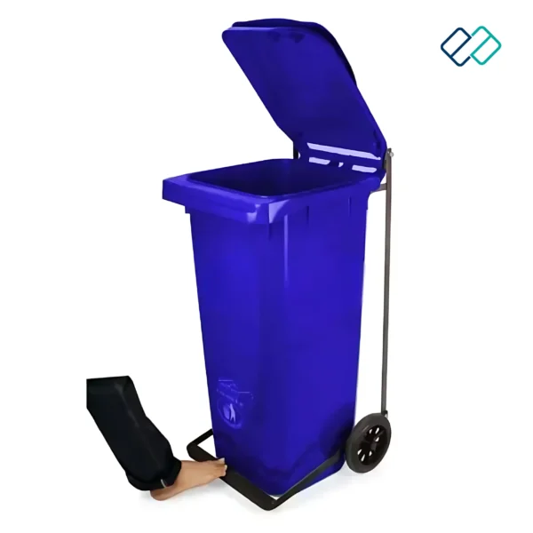 Wheel Plastic Dustbin with Pedal - Image 5