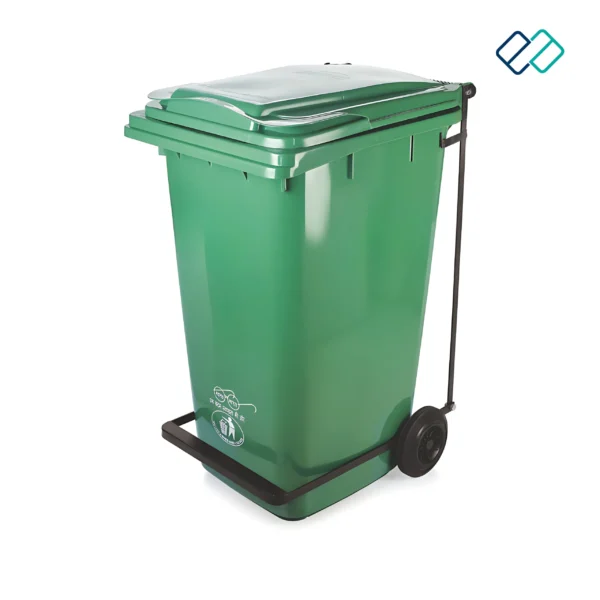Wheel Plastic Dustbin with Pedal - Image 4