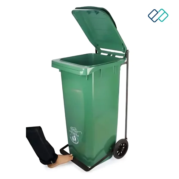 Wheel Plastic Dustbin with Pedal