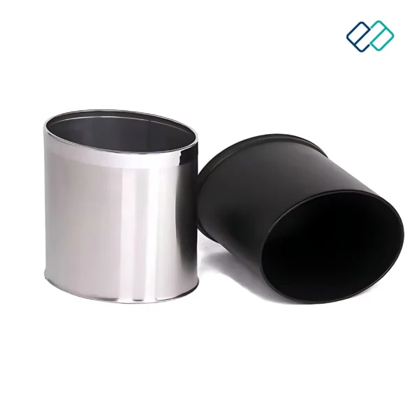 Double Layer Dustbins | Oval Shape with Stainless Steel Ring - Image 7