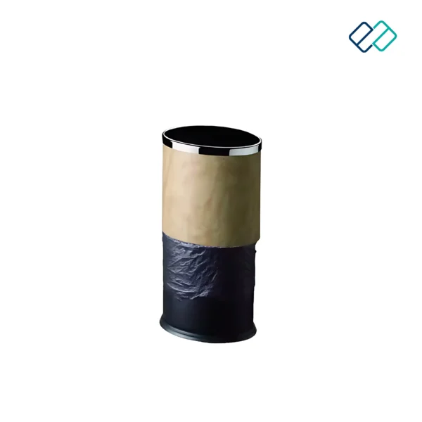 Double Layer Dustbins | Oval Shape with Stainless Steel Ring - Image 3