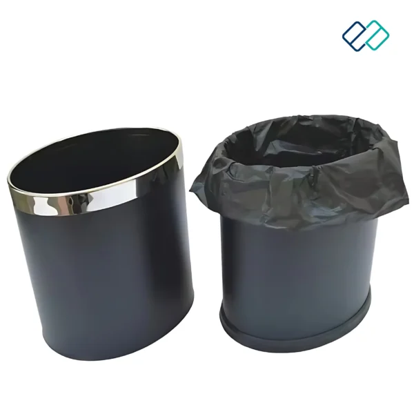 Double Layer Dustbins | Oval Shape with Stainless Steel Ring - Image 6