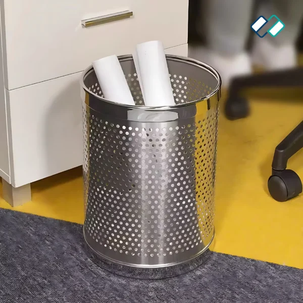 Stainless Steel Perforated Dustbin - Image 6