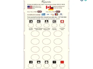 Customized Faceplates for Hotel Telephone