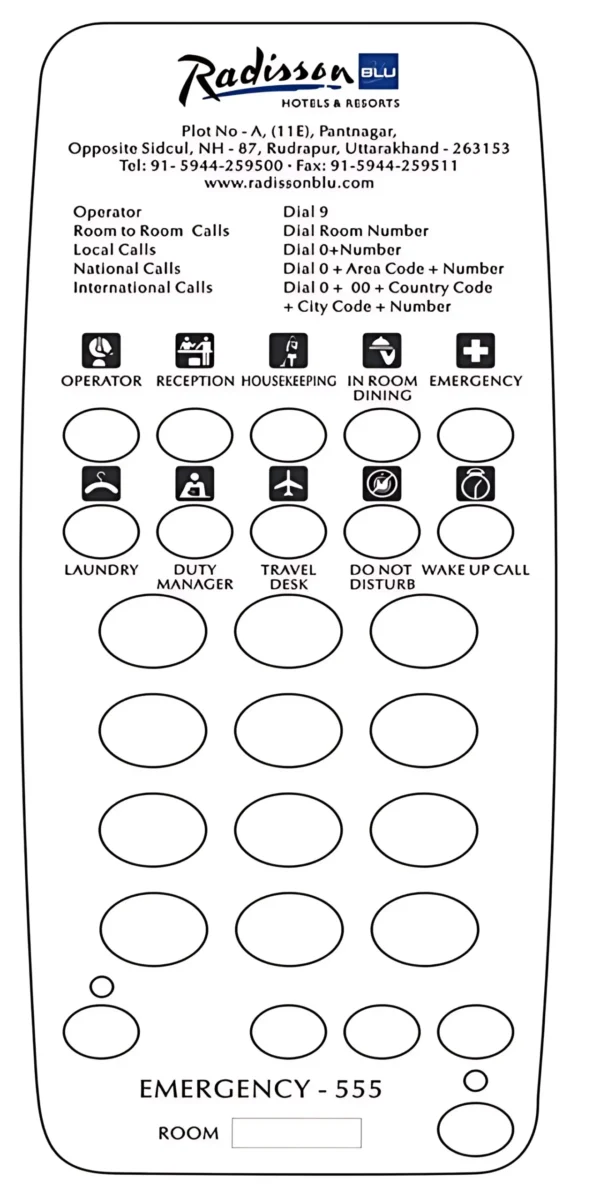 Customized Faceplates for Hotel Telephone - Image 5