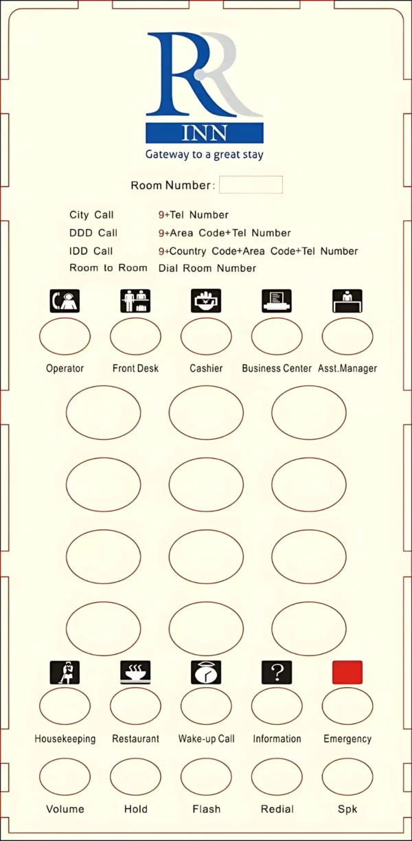 Customized Faceplates for Hotel Telephone - Image 2